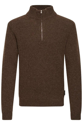 Karl Half Zip Lambswool Knitwear