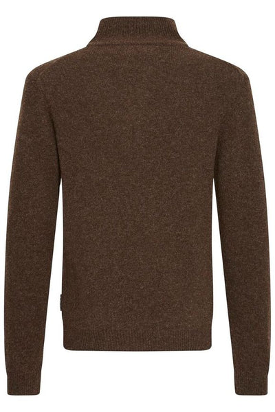 Karl Half Zip Lambswool Knitwear