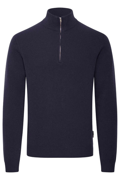 Karl Half Zip Lambswool Knitwear