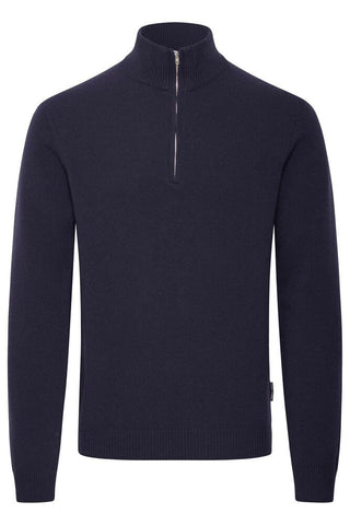 Karl Half Zip Lambswool Knitwear
