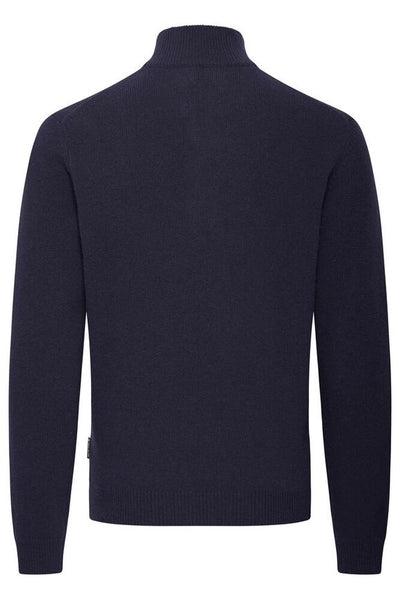 Karl Half Zip Lambswool Knitwear