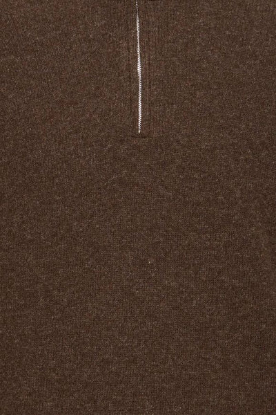 Karl Half Zip Lambswool Knitwear