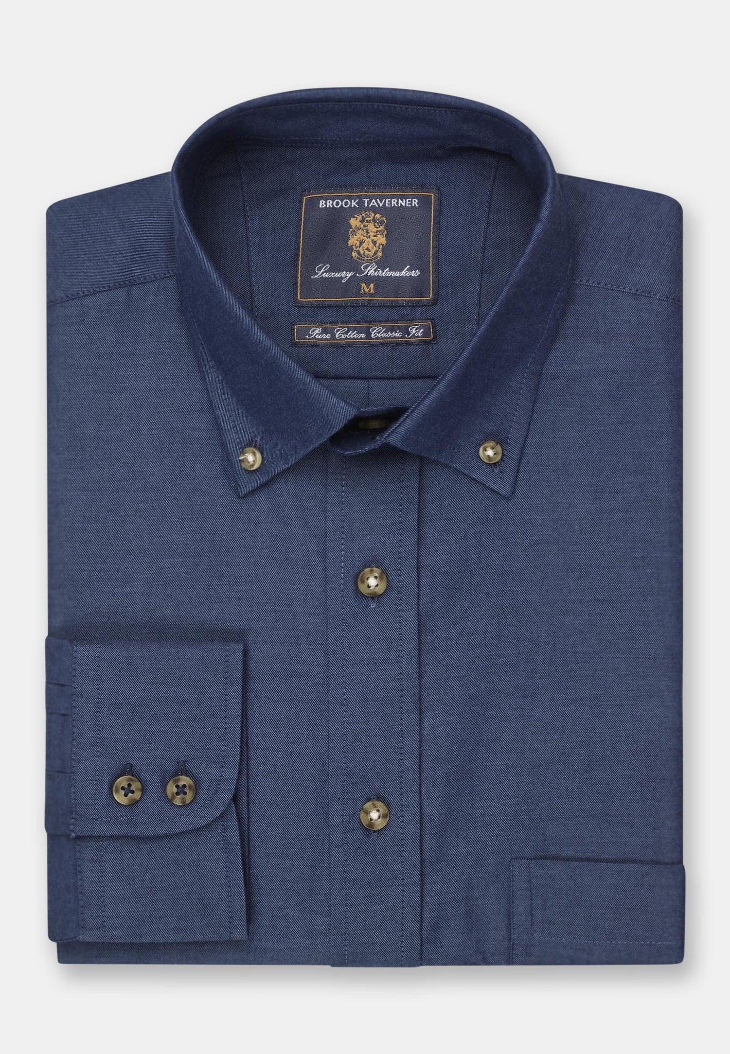 Askern Navy Twill Casual Shirt