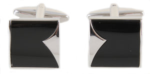 Onyx Stone Fish Tail Cufflinks