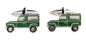 Land Vehicle Cufflinks - Green