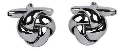Open Curved Knot Cufflinks