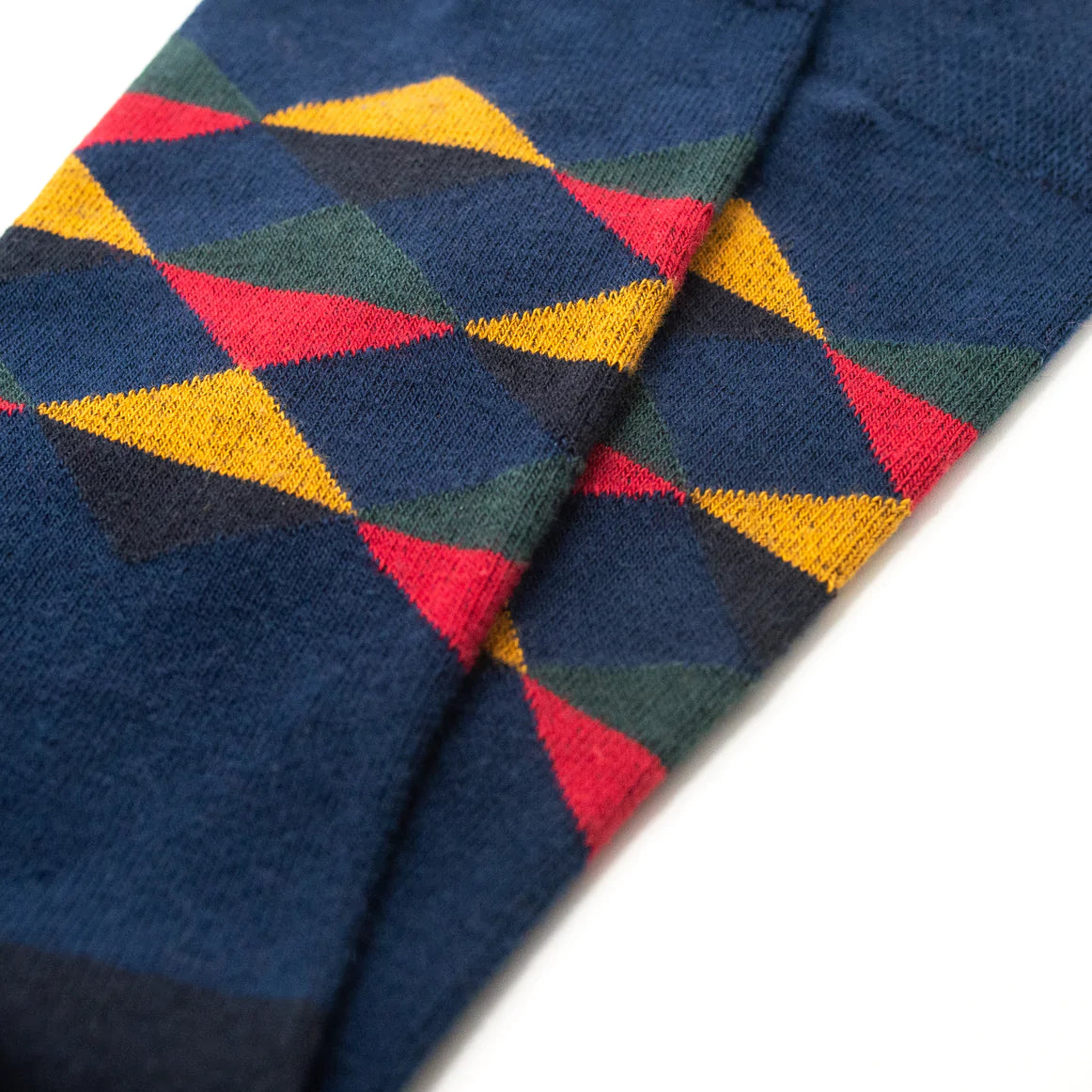 Classic Blue Multi Diamond Pattern - Organic Cotton