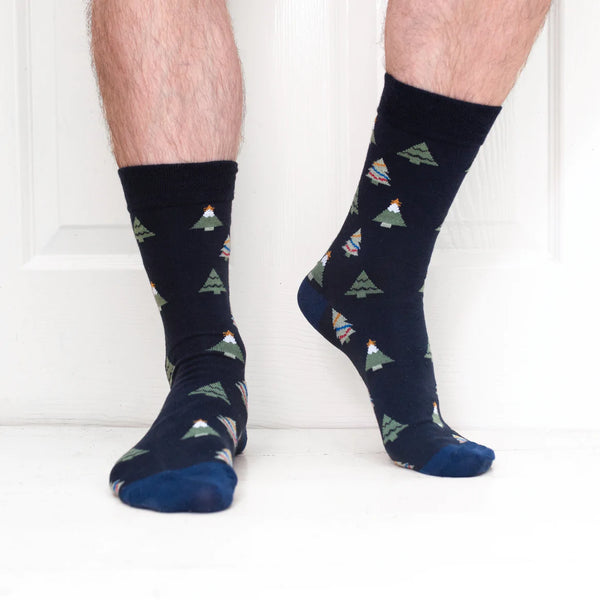 3pack Navy Trees - Organic Cotton
