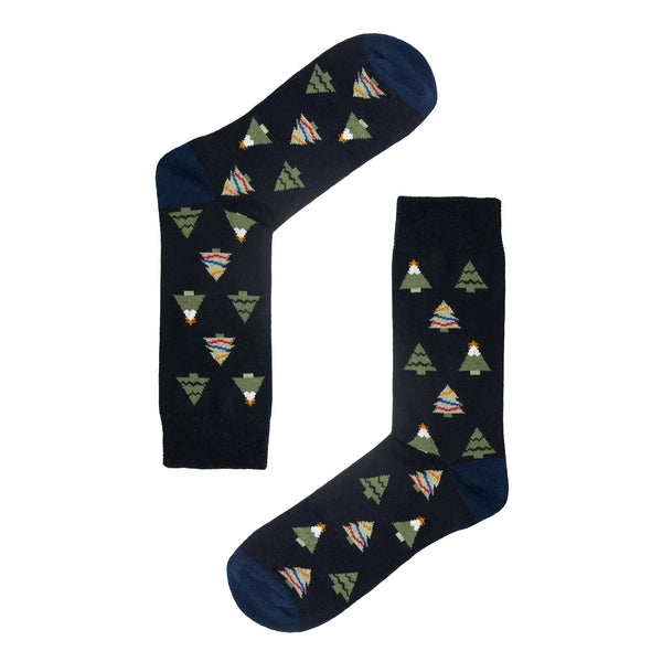 3pack Navy Trees - Organic Cotton