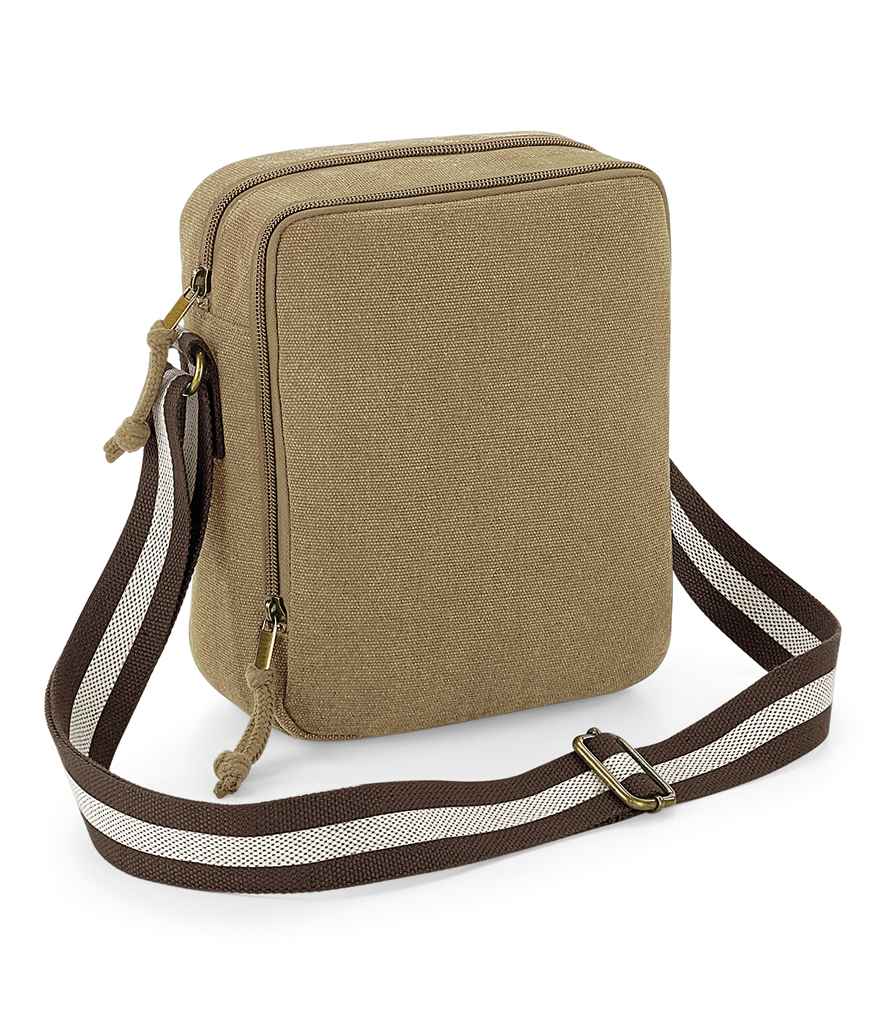 Vintage Canvas Mini Reporter Bag