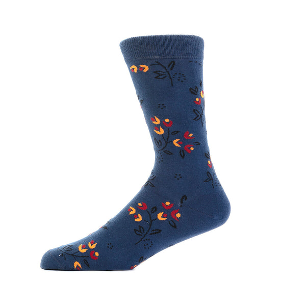 Ditsy Flower Denim - Organic Cotton