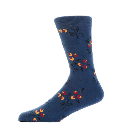 Ditsy Flower Denim - Organic Cotton