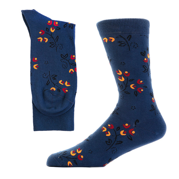 Ditsy Flower Denim - Organic Cotton