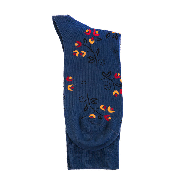 Ditsy Flower Denim - Organic Cotton