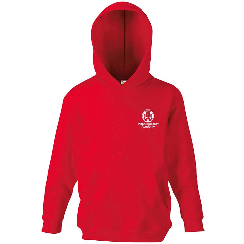 Pilton Bluecoat Academy PE Hoody RED