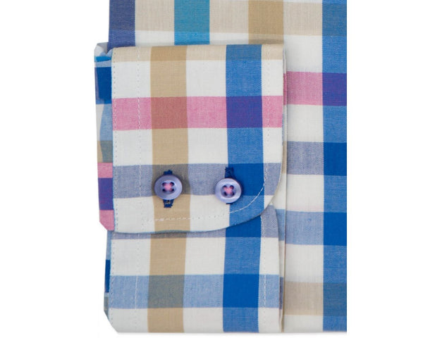 Pink Large Check Long-sleeve Shirt