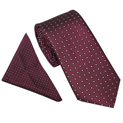 Pin Spot Tie Set