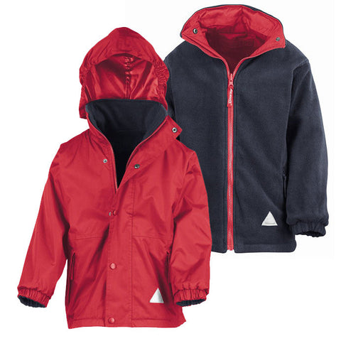 Reversible Coat - Red + Navy