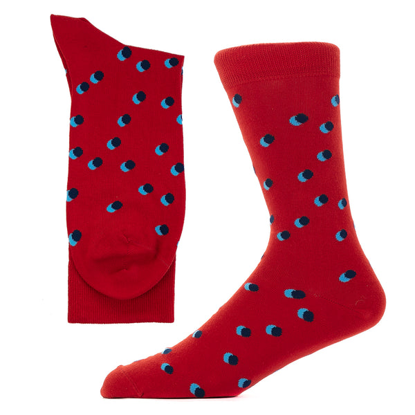 Shadow Spot Red/Navy - Organic Cotton