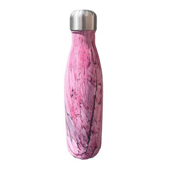 Woodgrain Print Thermal Water Bottles